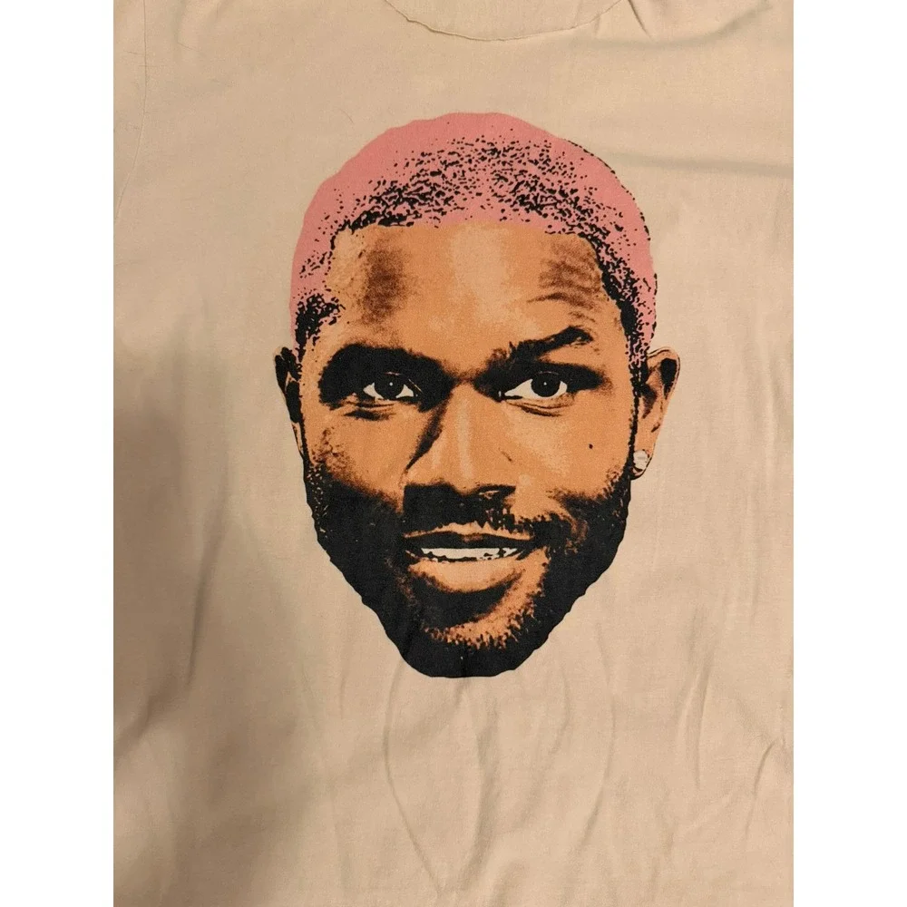 Frank Ocean T-Shirt Fathead Cut Neck Pink Hair Blonde Album - Picture 2 of 6